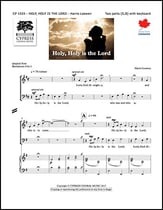 Holy, Holy is the Lord SB choral sheet music cover